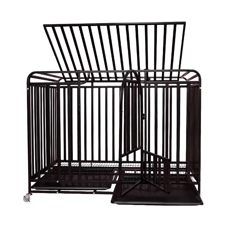 Professional manufacture cheap dog cage with square tube
