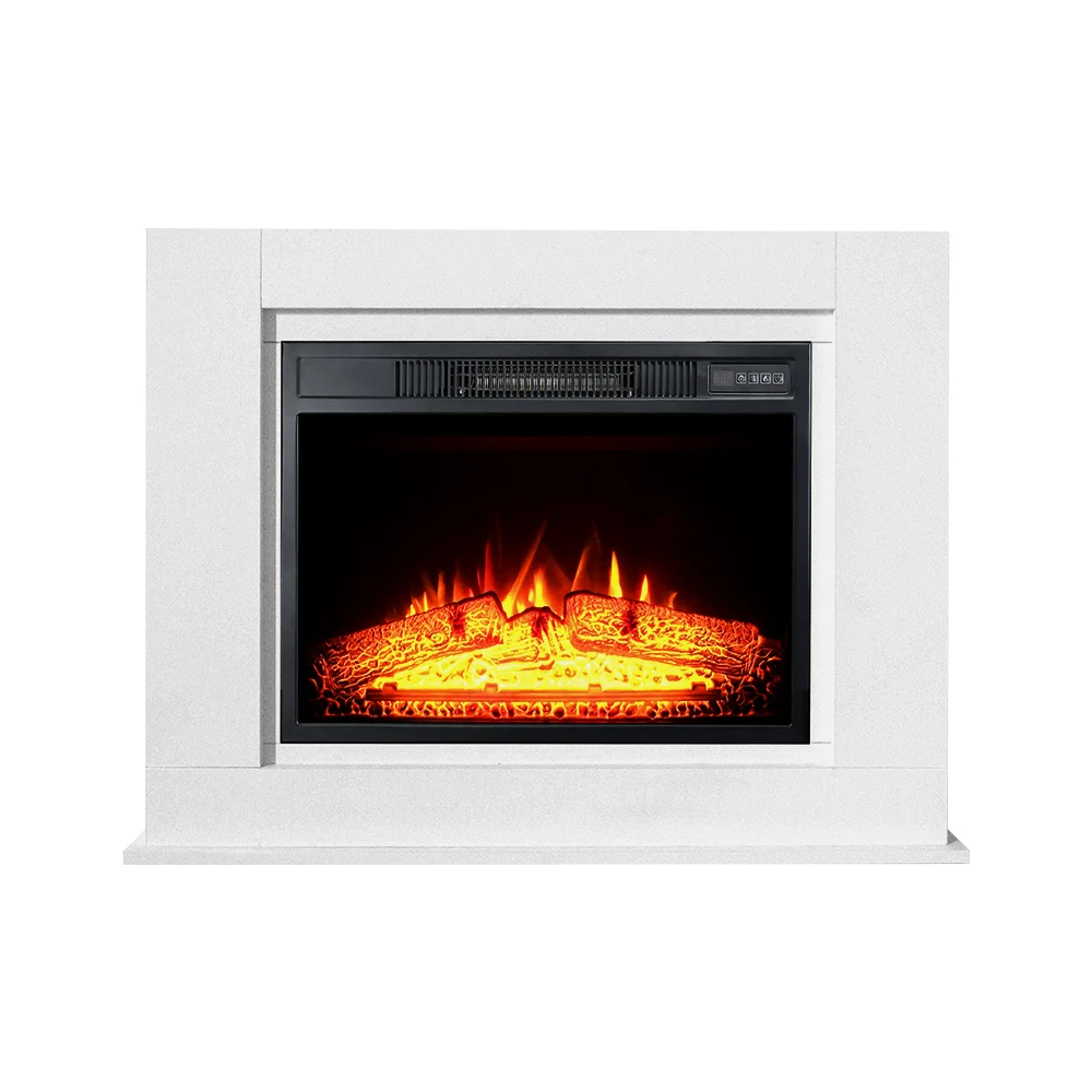 New 1500W Wall Mounted Log Flame Effect Electric Decorative Fixed Fireplace Heater