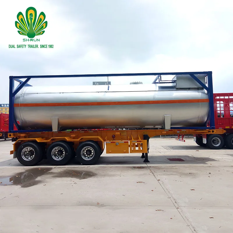 ISO Tank Container Trailer 20FT 40ft Steel Storage Fuel Tanker