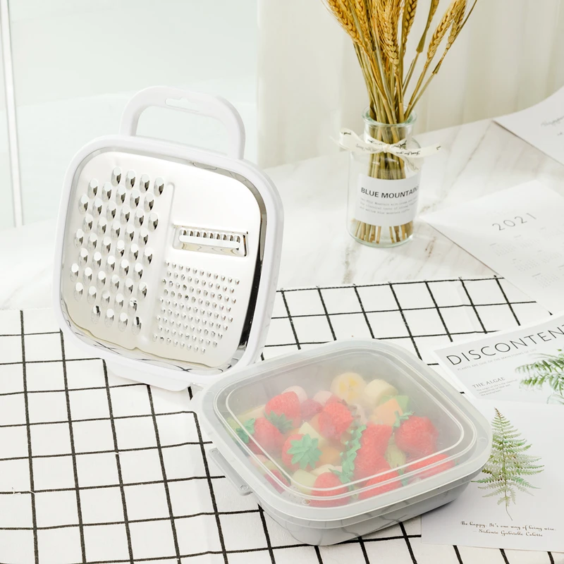 Multifunctional Kitchen Accessories  Cheese Garter Vegetable Grater fruit container fruit and vegetable cutting tool