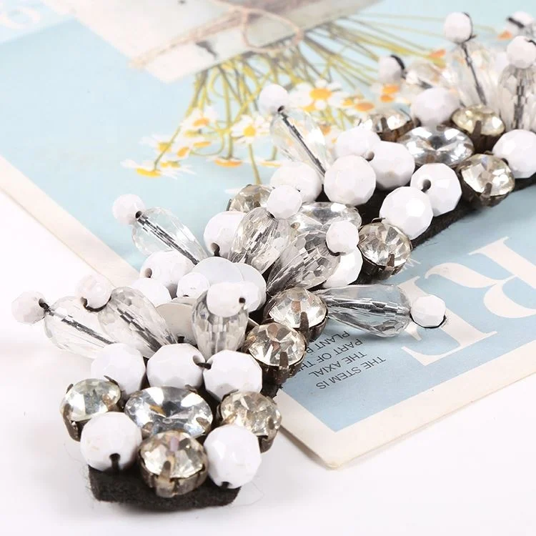 Fake dress collar bright bead hand seam decorative dress tie sewing belt tape design collocation factory outlets 2021 gifts good