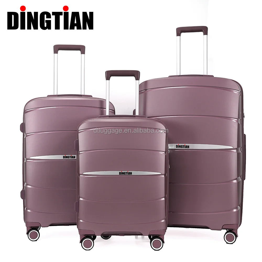 2023 New Type Design PP Luggage Wholesale Trolley Suitcase Expandable PP Carry On Bag 20 24 28inch