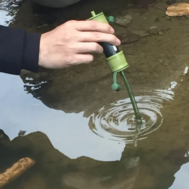 Water filter Outdoor survival kit Mini portable wild water purifier