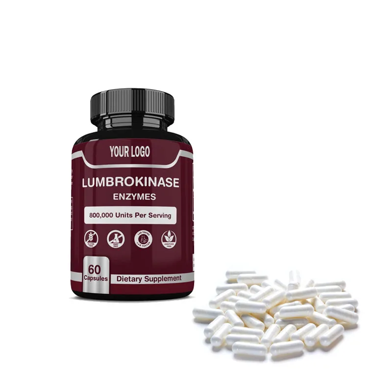 High Quality Natural Earthworm Extract Proteolytic Enzyme 20000iu Active Earthworm Protein Lumbrokinase Capsules