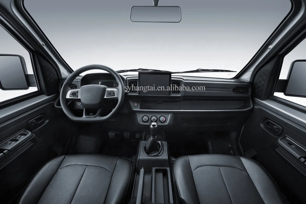 Customized New Energy Mini Double Row Cargo Truck Gas CNG Fuel Maximum Load 1500kg 5MT Transmission