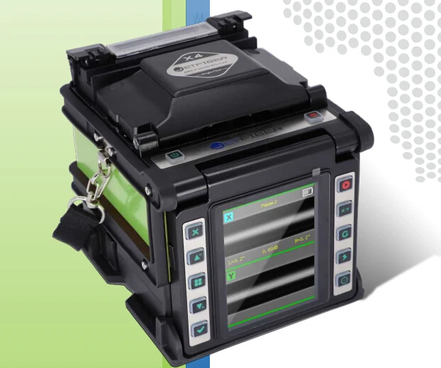 Jetfiber x4 6 sec.Splicing, 12 sec. Heating fiber optic fusion splicer