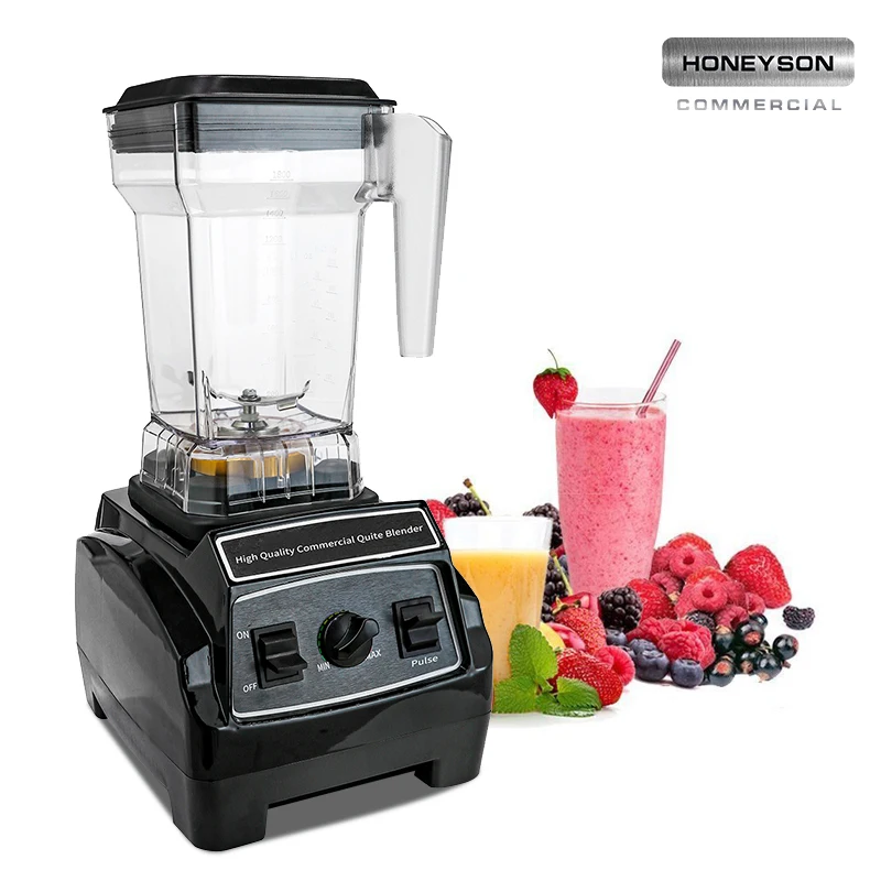 Professional Appliances Used Commercial Blender  Electric Plastic Commercial Juicer Machine with Push Button