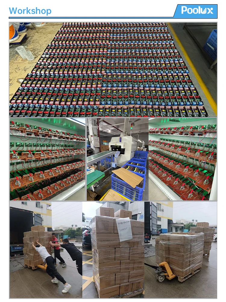 Safe AC Transformer High-Efficiency Waterproof IP67 12V Power Supply in Swimming Pool Lighting