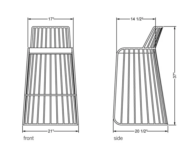 
Modern wire steel frame bar stool chairs 