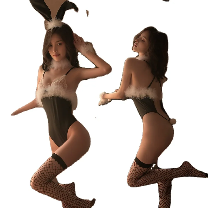Open Hot Sexy Hot Sex Modal Lingerie Nightwear Women Lace Bra Sets Role Play Costumes
