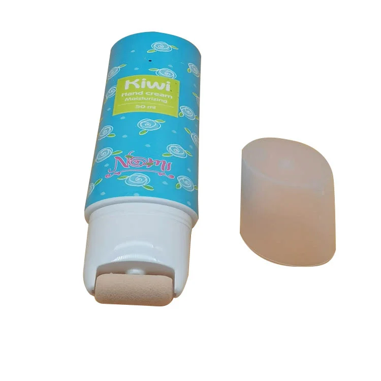 cosmetic sponge applicator roller BB CC concealer tube with brush & rotary switch for beauty makeup