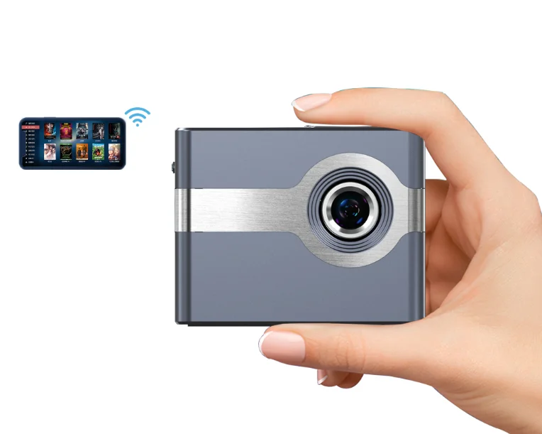 Most Favorable Mini Cube Shape Portable DLP Smart Portable Projector Outdoor Movie Projectors