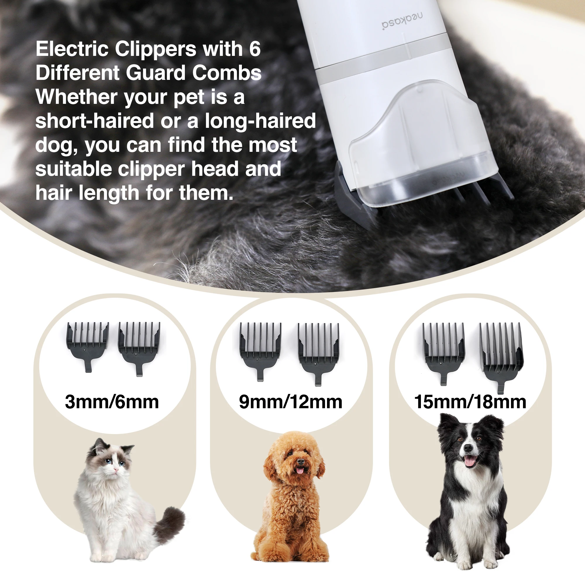 Neakasa S1 Pro Professional 8 in 1 Pet Dog Grooming Vacuum Tools