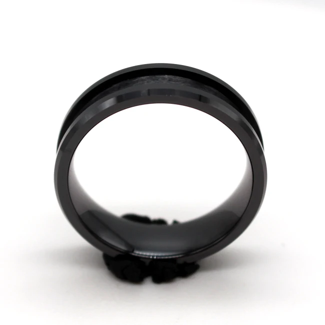 Gostar Wholesale 3mm 4mm 6mm 8mm Black White Ceramic Stainless Steel Titanium Tungsten Ring Core Blank For Inlay Band