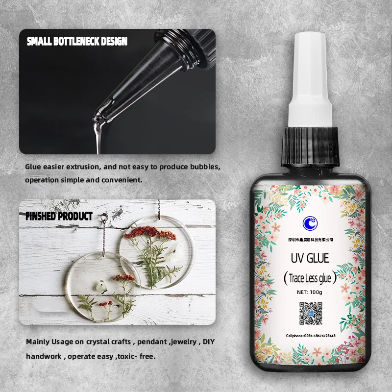 10g UV Resin Upgrade Ultraviolet Epoxy Resin Crystal Clear Hard Glue Solar Cure Sunlight Activated Resin Handmade Jewelry DIY