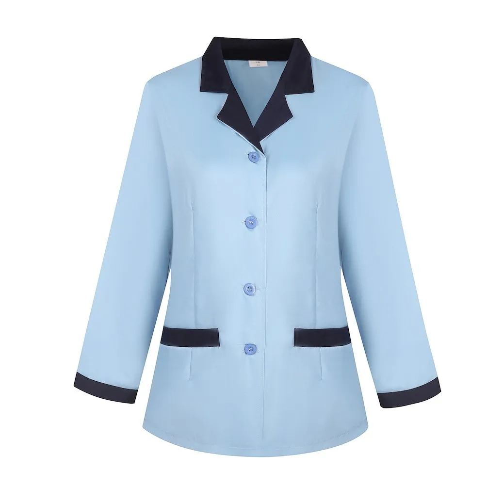 Design Custom 5 Star Hotel Staff Work Suit Women Men Cleaning Clothes Professional Housekeeping Uniforms Sets