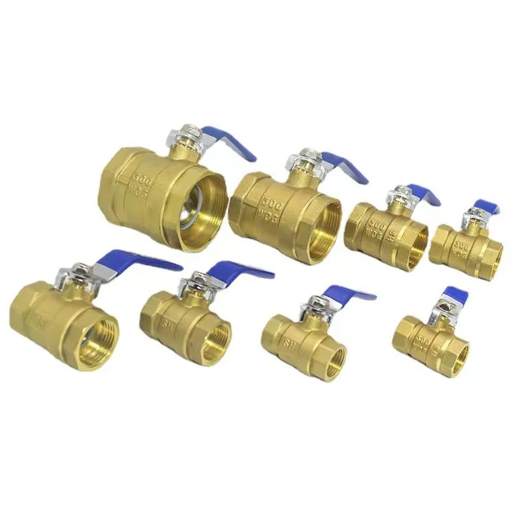 High Quality NPT Brass Core Brass Body USA 2' Water Valve Female Thread Brass Ball Valve For Water Control