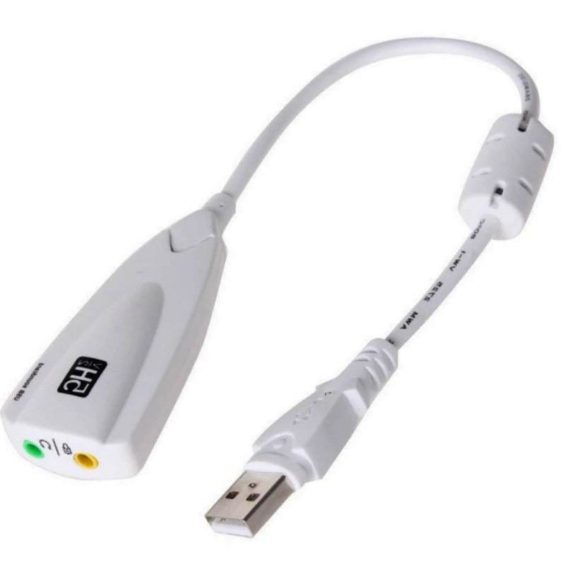 Внешняя звуковая карта USB 7 1 адаптер 5HV2 к 3D CH антимагнитный звук гарнитура микрофон разъем 3 5 мм для ноутбука