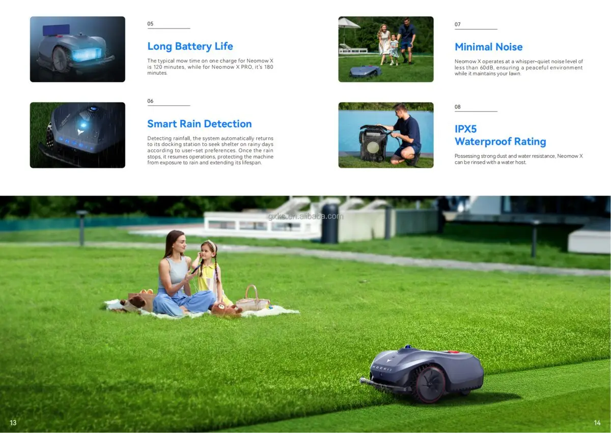 2025 New Arrival WiFi Electric Remote control lawnmower Intelligent Smart Wireless lawn mower Robotic grass cutter robot
