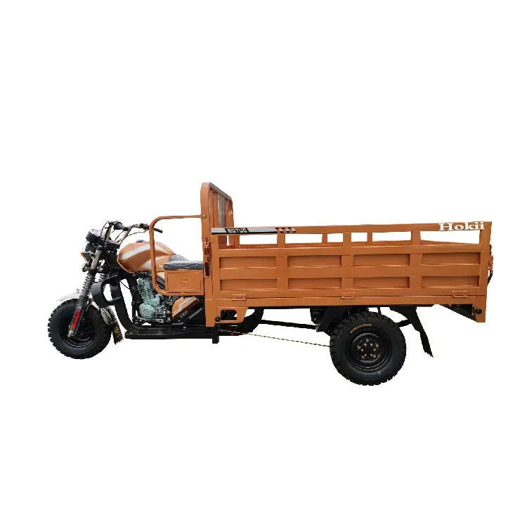 200cc 3 Wheels Tricycle Motorcycle Fuel Tank Tricycle Cargo Gasoline 3 Wheel Tricycle With handel Bar Rear Axle With Booster