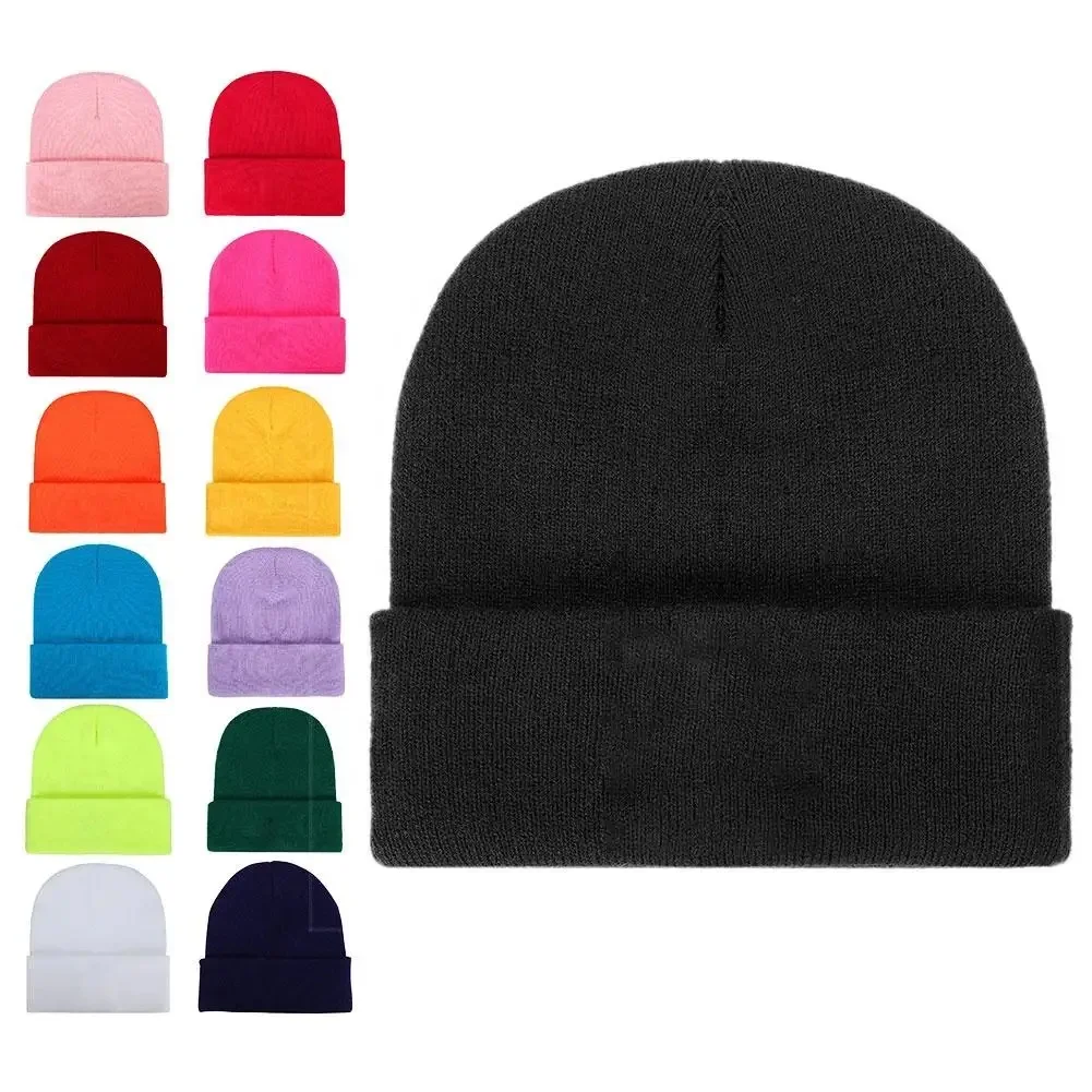 2024 New Unisex Fashion Beanies Multi Color Beanie Winter Knitted Hat For Men And Women