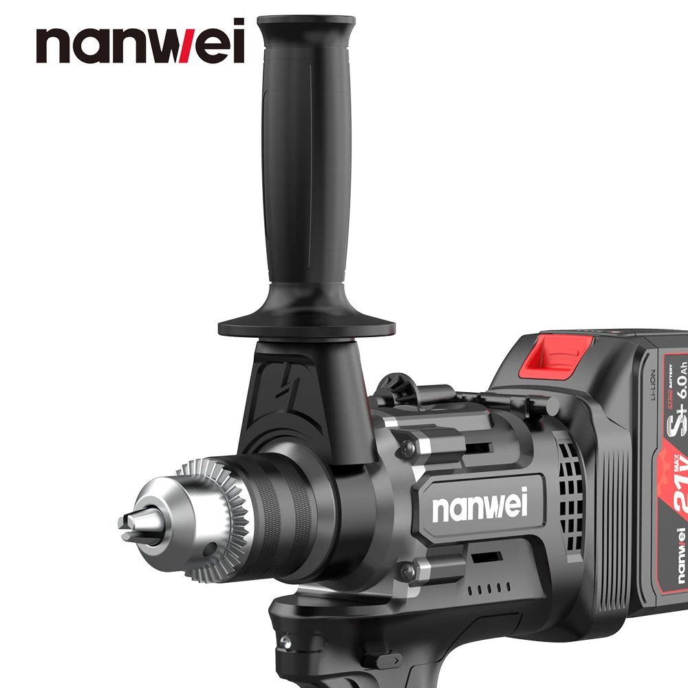 Электрическая отвертка Nanwei 220 нм/бесщеточный двигатель/с функцией удара/подходит для ледового бурения и рыбалки