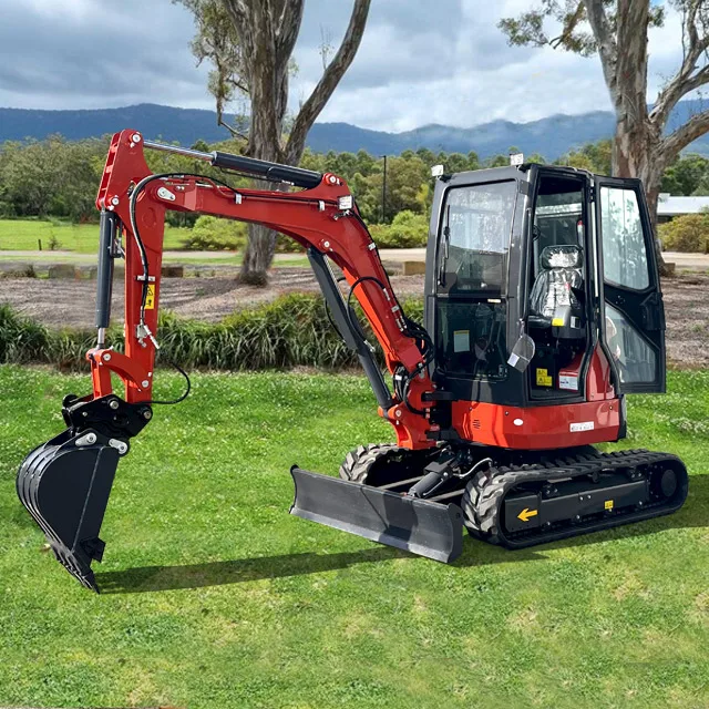 FREE SHIPPING!!EPA Mini Excavator 1 Ton   Farm Used New Crawler Digger  Kubota Engine small Excavators 1.8 ton 3.5 ton Machine