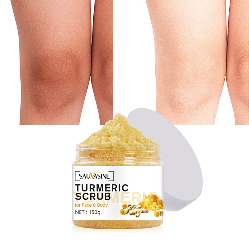 bulk exfoliating vegan whitening natural face and body scrubs foaming organic wholesale sugar private label turmeric body scrub