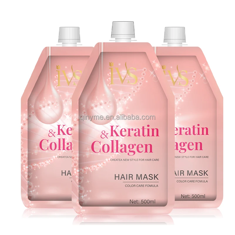 Hair Mask Repair Collagen Keratin IVS Scalp Hair Mask Deep Conditioning Nourishing Keratin Hair Treatment