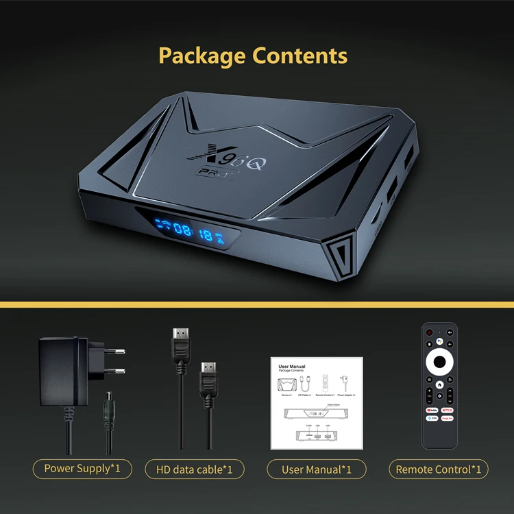 2024 Новый X96Q PRO + Android 14 ТВ приставка Allwinner H728 8K 2 4G 5G двойной Wi-Fi 6 BT 4 ГБ 32 64 Восьмиядерный Pro Plus
