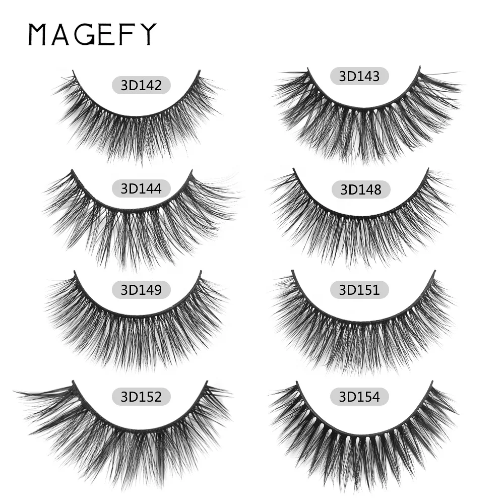 MAGEFY hybrid eyelash strips wholesale make your own brand wispy false eyelash