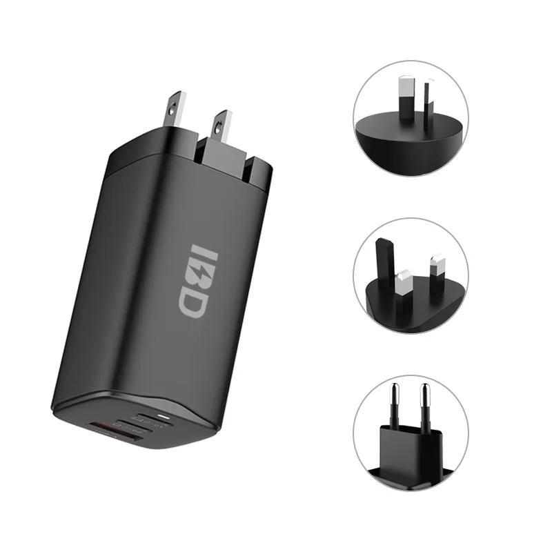 IBD portable 65W pd pps gan charger travel charger qc3 usb mobile charger for Macbook Pro