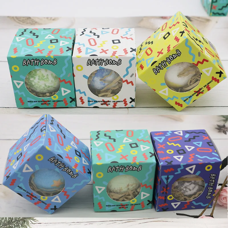 Muran Private package Label Bath Salt Balls Colorful  supplies Bombs Gift Set Organic Vegan Magnesium Bath Bombs Sst