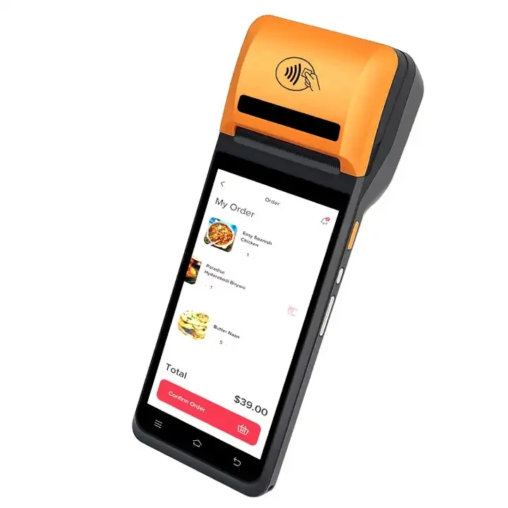 5.5 retail smart portable mobile handheld billing cash register payment smart all in one touch handheld android pos terminals