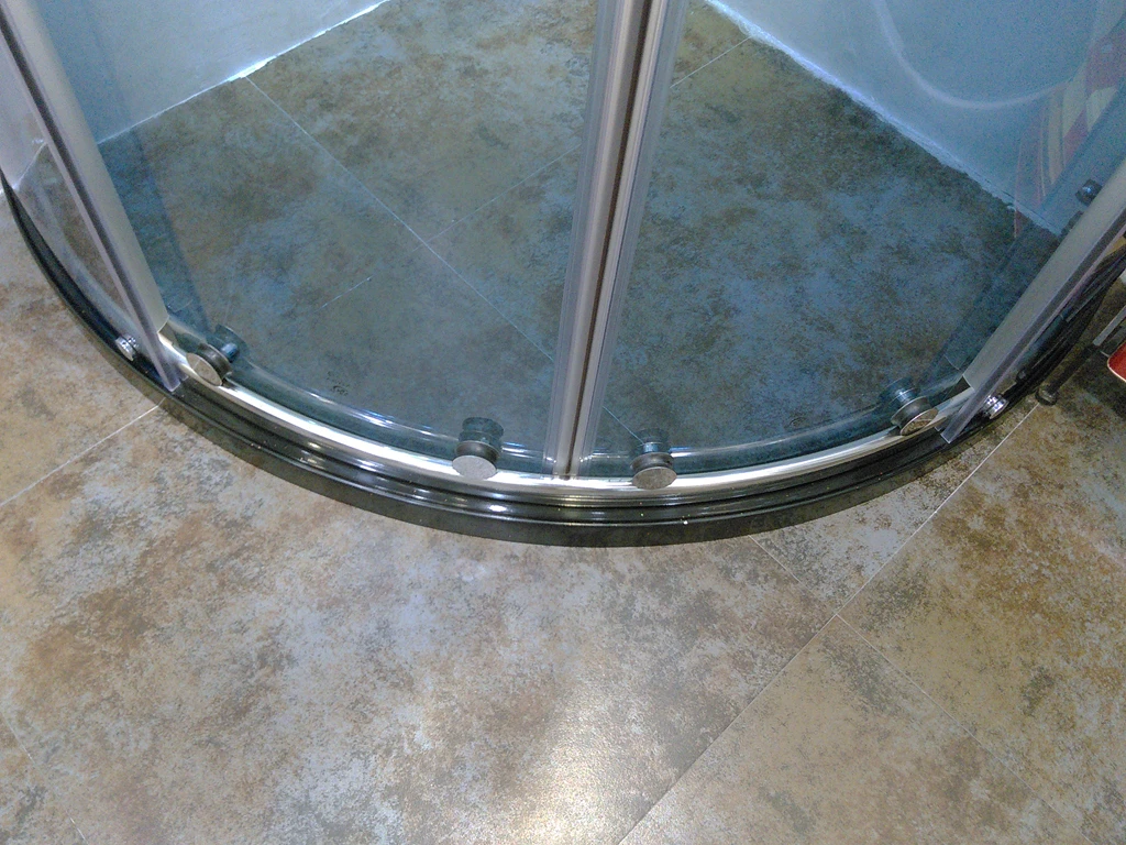 KMRY 2023 Hot Selling Arc Shape Frameless Shower Enclosure Prefab Bathroom Bath Sliding Shower Cabin