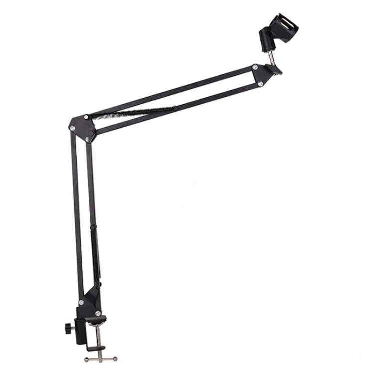 Factory wholesale desktop universal NB35 microphone bracket folding telescopic metal cantilever live