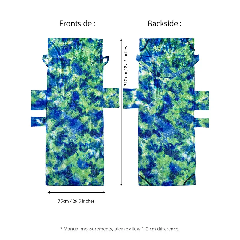 Beach Garden Chair Cover With Side Pockets Pool Towel Washable Chaise Lounge Cover Microfiber Tie Dye Beach Towel For Holidays