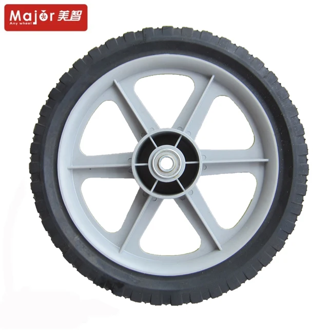 Commercial Power Tires Semi-Pneumatic Rubber Wheels For Pneumatic Trolleys