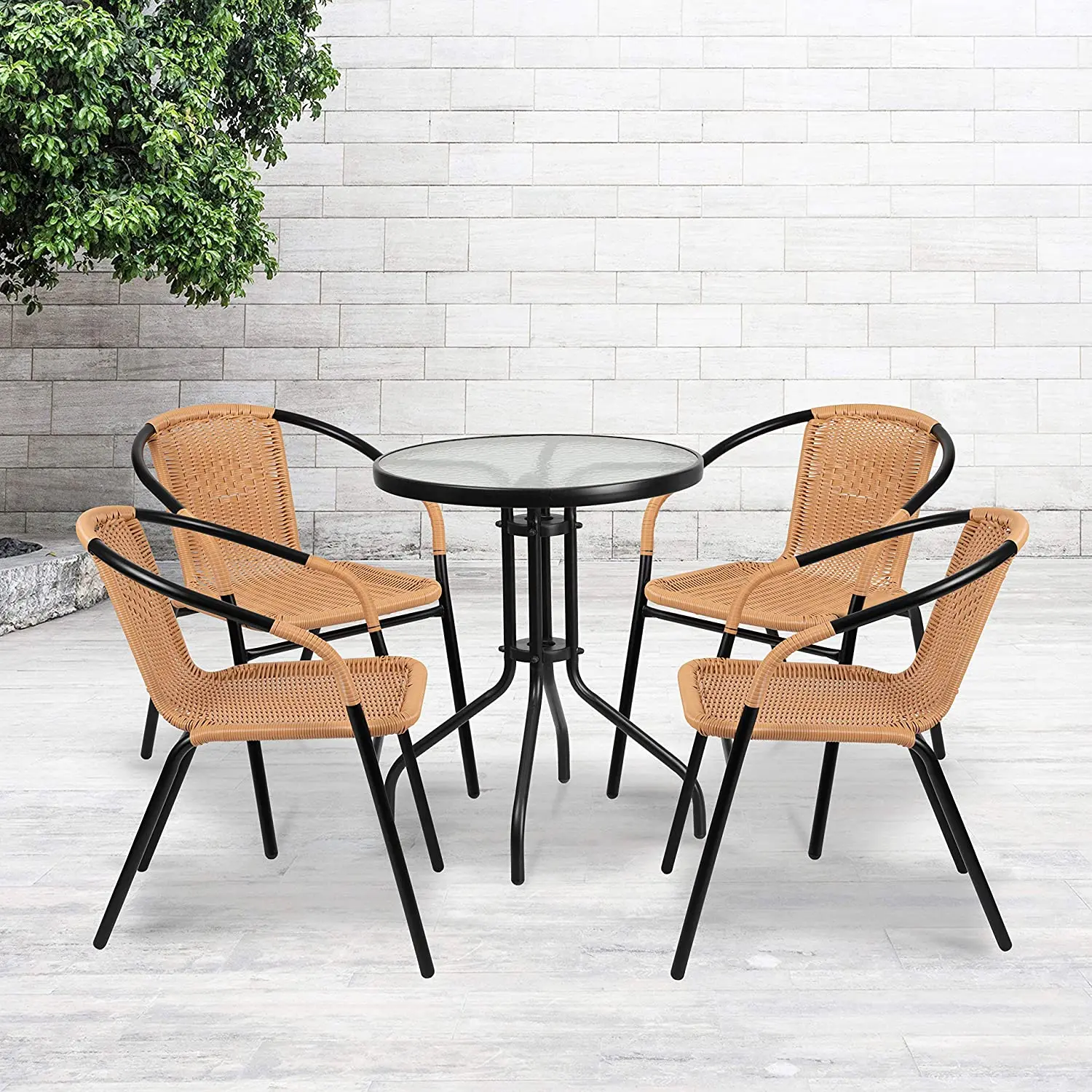 Rattan sets leisure chair outdoor furniture rattan modern table