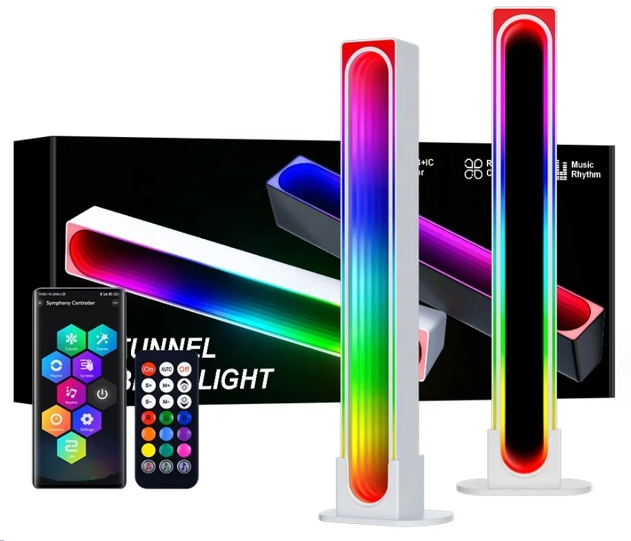 New Smart Glide RGB Multicolor Music Sync Home Decor LED Light Bar for Gaming Streaming Dynamic Light Effects