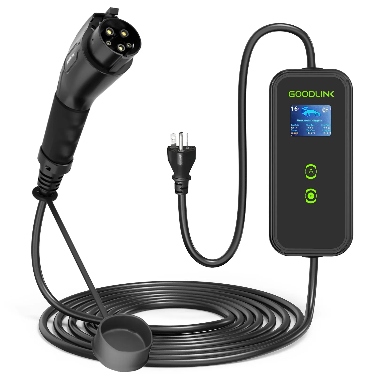Best Price waterproof  16A 32A adjustable Portable EV Charger with LCD Screen