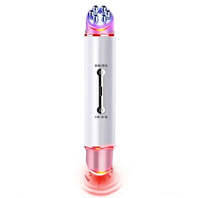 Ionic Heated Mini Facial Tool Beauty Electric Puffiness Vibration Care Eye Massager Machine Wrinkle Remover Eye Massage Pen