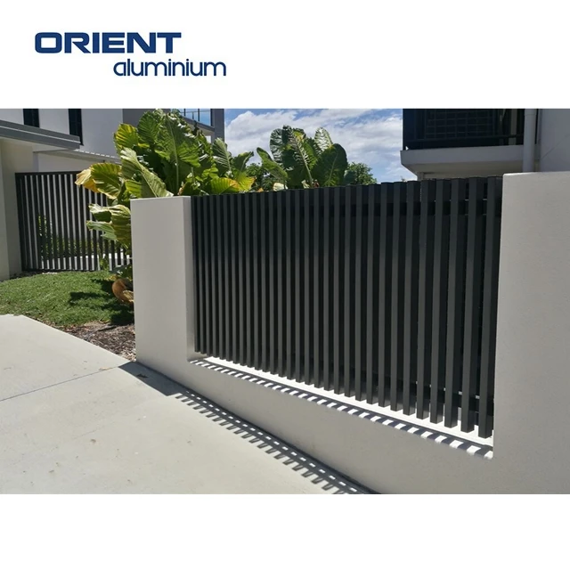 good-looking concrete wall garden fence aluminum fencing design