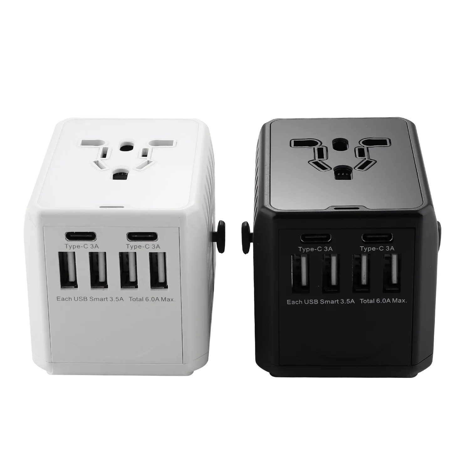 6USB 6A  power adapter Dual type C charge 2020 new idea AC DC plugs and sockets