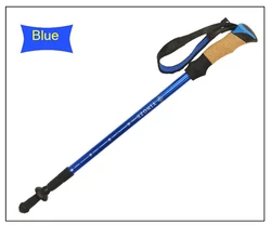 factory direct sales  customize 7075 external lock straight handle outdoor aluminum alloy trekking pole cane trekking cane