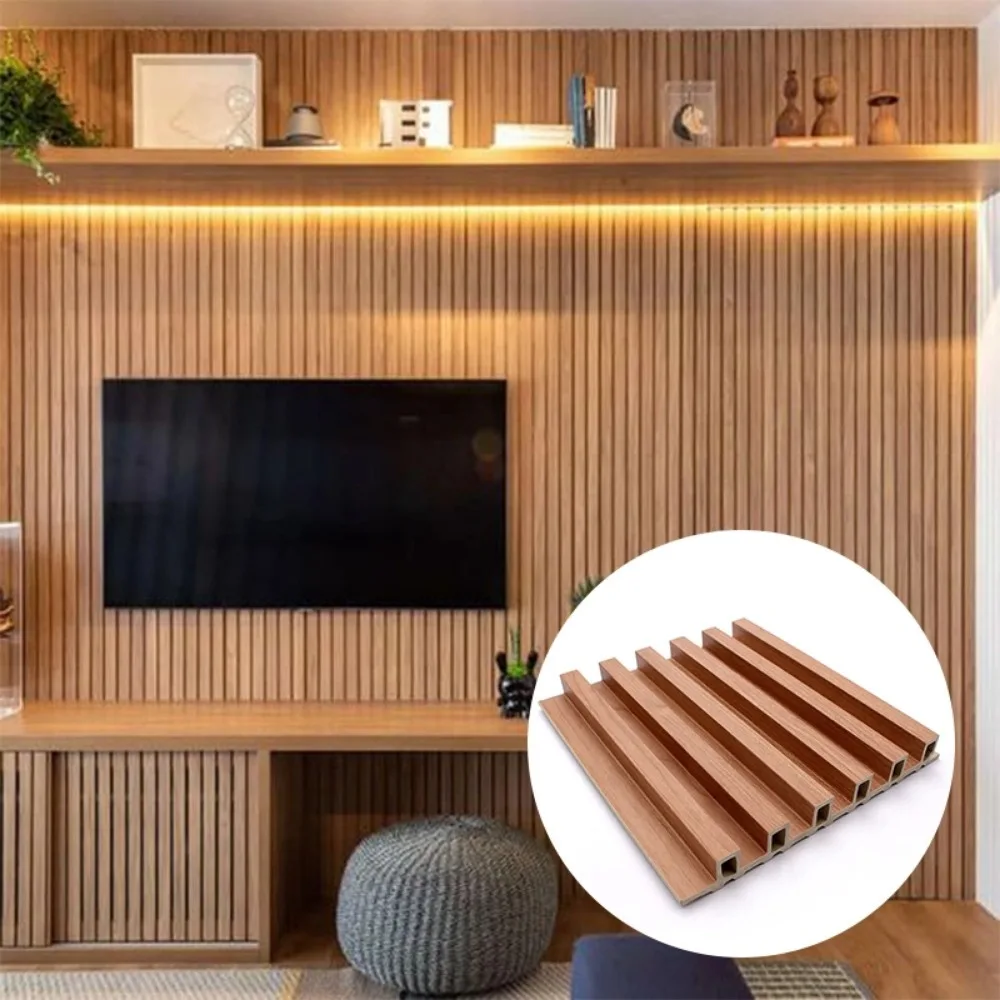 Interior Modern Design WPC Wall Panel Superior Quality Wall Cladding Luxury TV Background Panel Wall