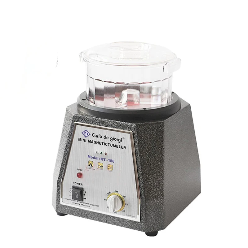 KT186 220V Electromagnetic magnetic polishing machine  metals Polisher Diamond Jewelry Polishing Tumbler grinding machine