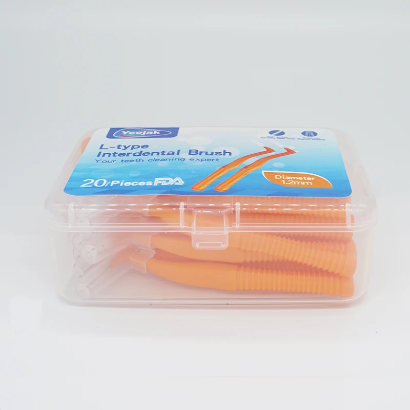 Хорошее качество зубной Тонкий Брекеты зубов выбирает стальной проволоки кистей добавьте немного резиновые Ортодонтическая страховочная полоса щетка с Ортодонтическая зубная нить 80 шт. 1,2 мм