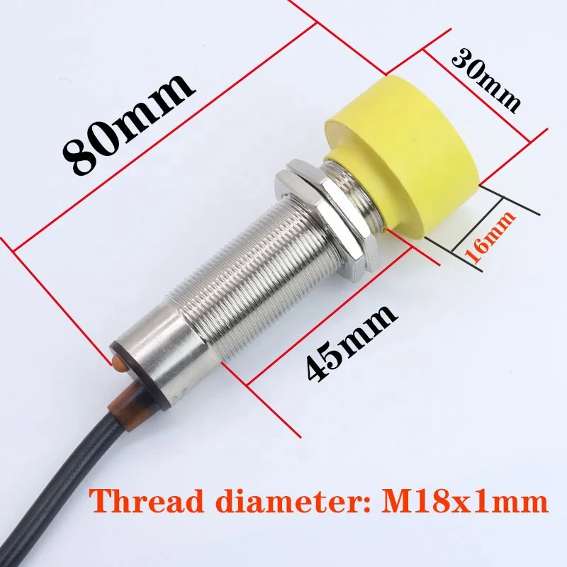 JWK:LJ18A3-15-Z/BX three-wire NPN inductive proximity switch DC0-30V LJ18A3-15-Z/BY PNP NO CY NC long-distance sensor m18