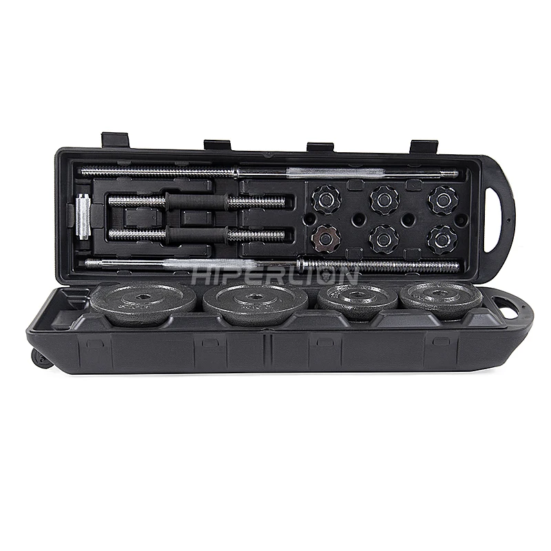 Altere Pesasp De Gym Equipment Kit Manubri Palestra Custom Chrome Adjustable Black Painted 30kg 20 Kg 20kg Cast Dumbbell Set